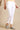 White Solid Cotton Flax Everyday Trousers