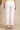 White Solid Cotton Flax Everyday Trousers