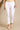White Solid Rayon Flax Mid-Rise Trousers