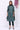 Green Solid Mid-Rise Cotton Trouser