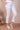 Cream Pure Cotton Mid Rise Ankle Length Straight Trouser