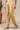 Beige Solid Cotton Lycra Trousers