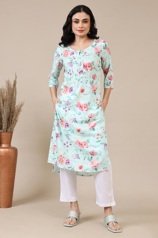 White Solid Cotton Blend Trouser Pants in Mid-Rise