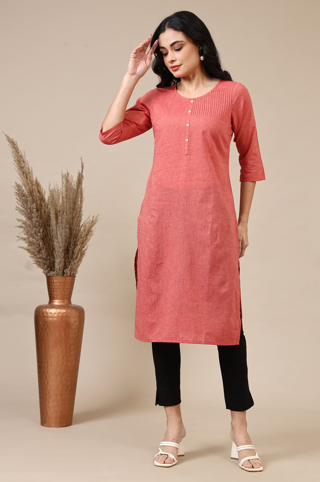 Black Solid Cotton Lycra Trousers