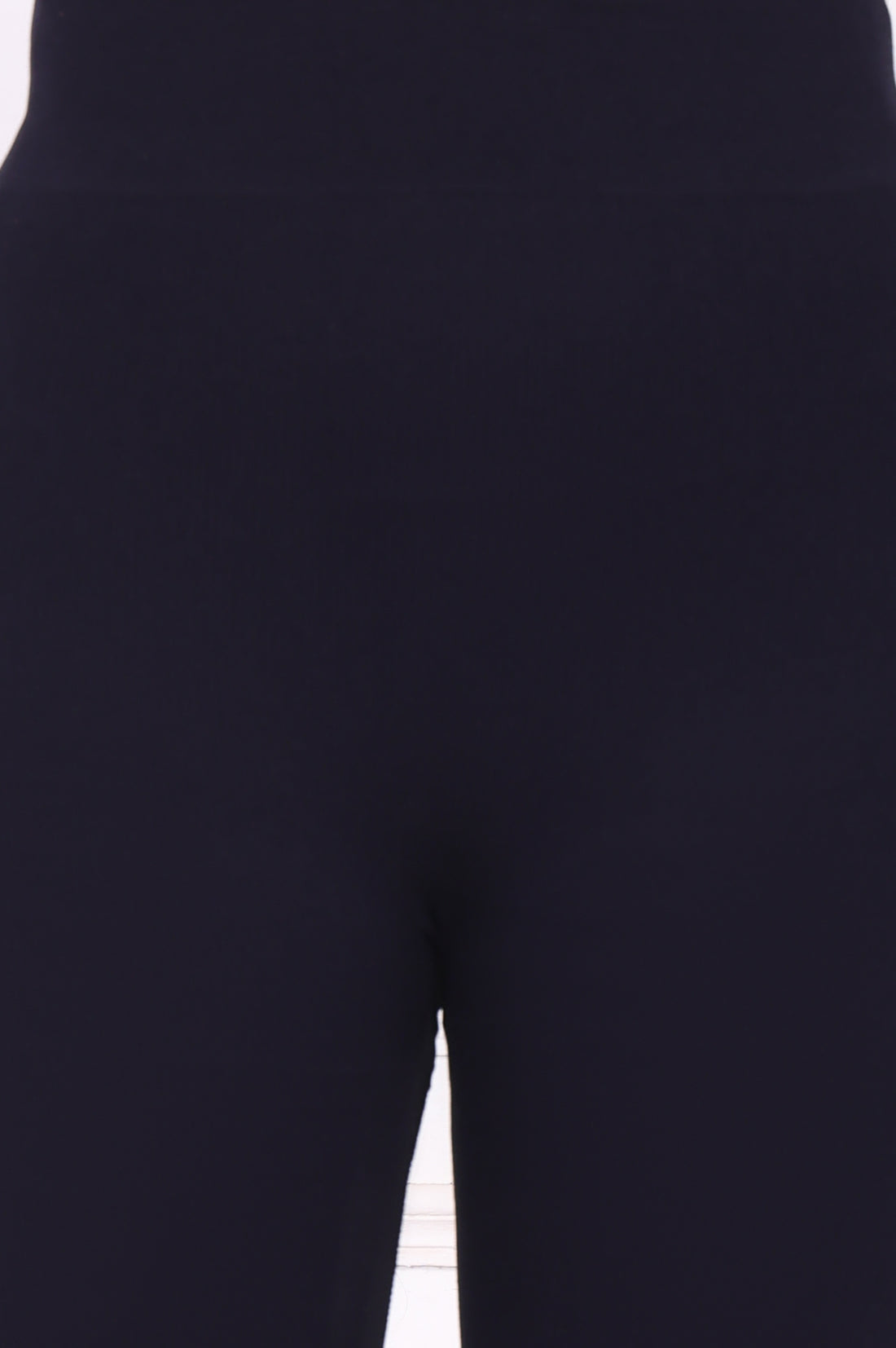 Navy Blue Winter Solid Textured Skinny Fit Ankle Length Tights