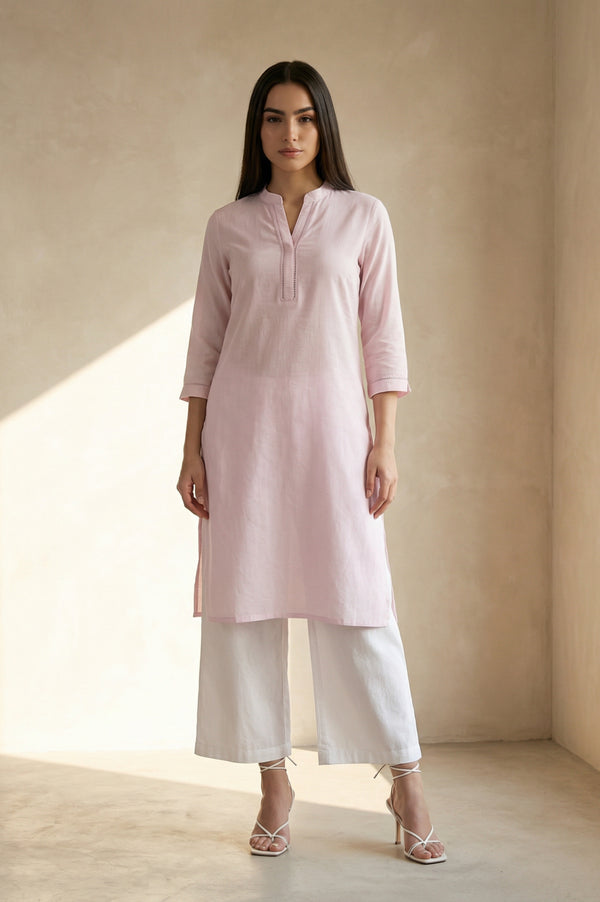 White Solid Wide Leg Ankle Length High Rise Palazzo