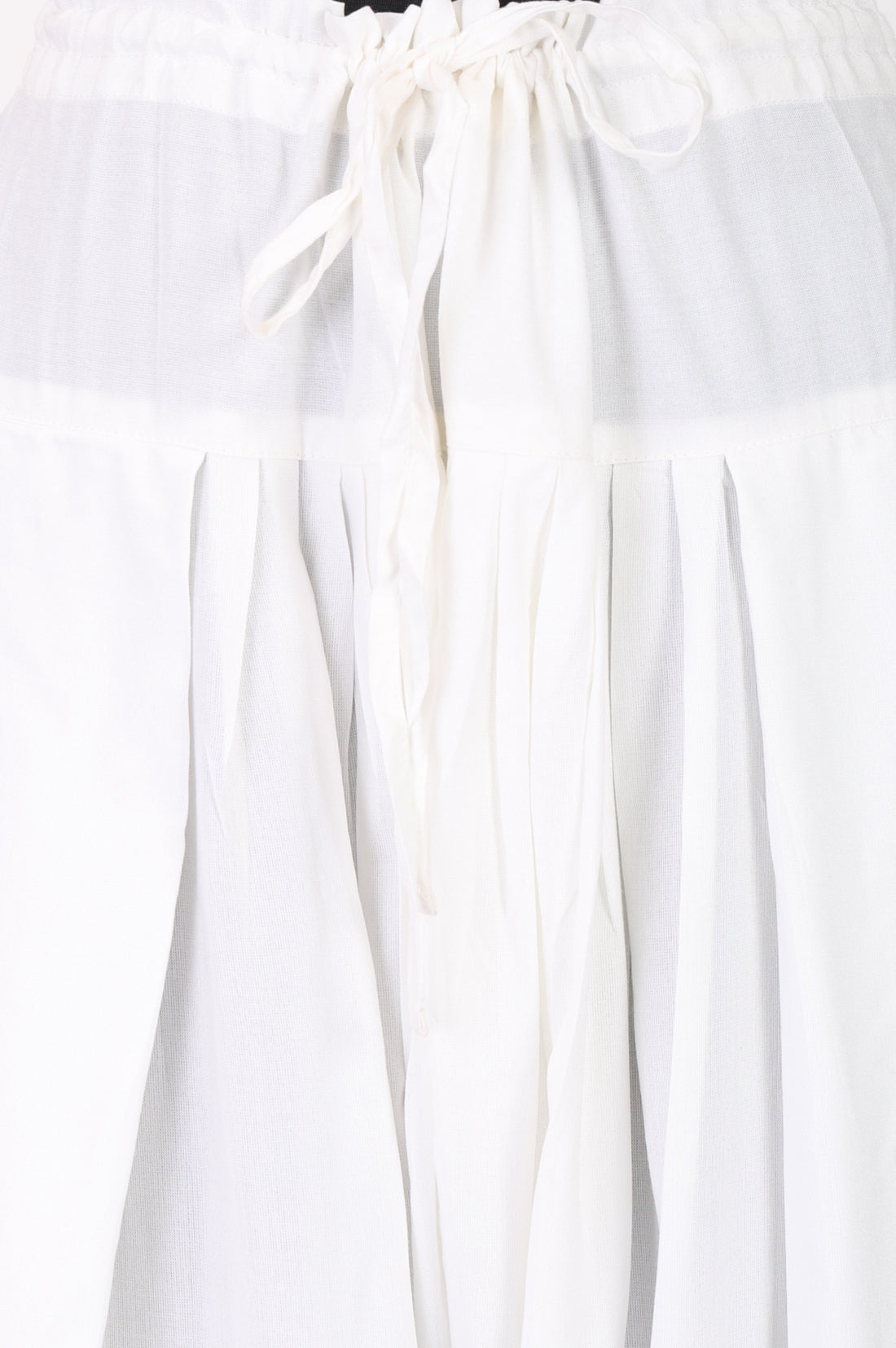 White Solid Tapered Fit Ankle Length Salwar