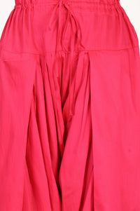 Pink Yarn Dyed Zari Relaxed Fit Patiala Salwar