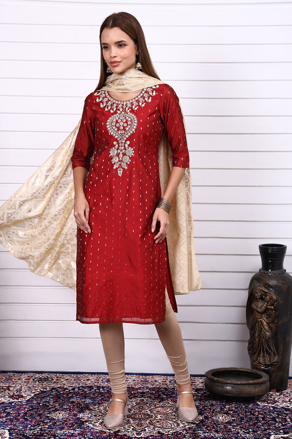 Gold Foil Printed Dupatta