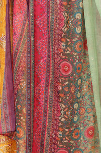 Multicolor Floral Foil Printed Chiffon Dupatta