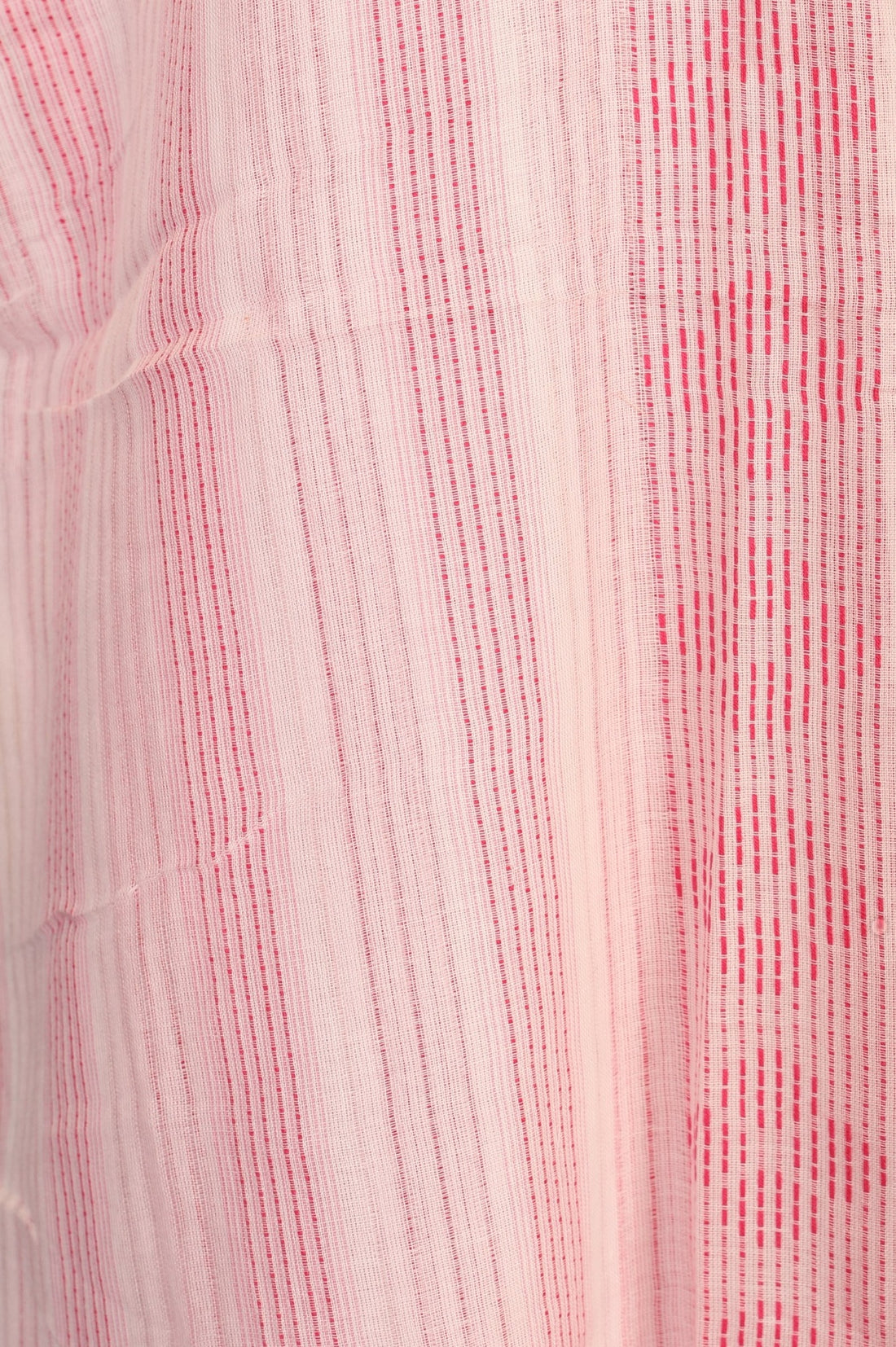 Pink Yarn Dyed Striped Pure Cotton Dupatta