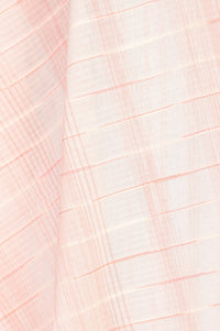 Peach Yarn Dyed Striped Pure Cotton Dupatta