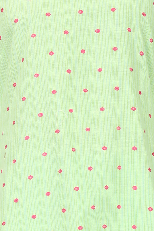 Aurelia Women's Mint Green Yarn Dyed Checked Cotton Blend Dupatta