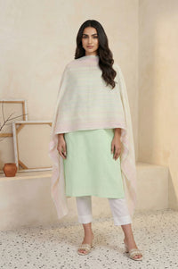 Multi-color Striped Stripes Cotton Blend Dupatta