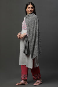 Grey Textured Stole