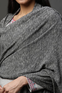 Grey Textured Stole