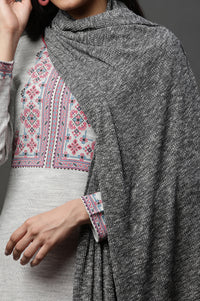 Grey Textured Stole