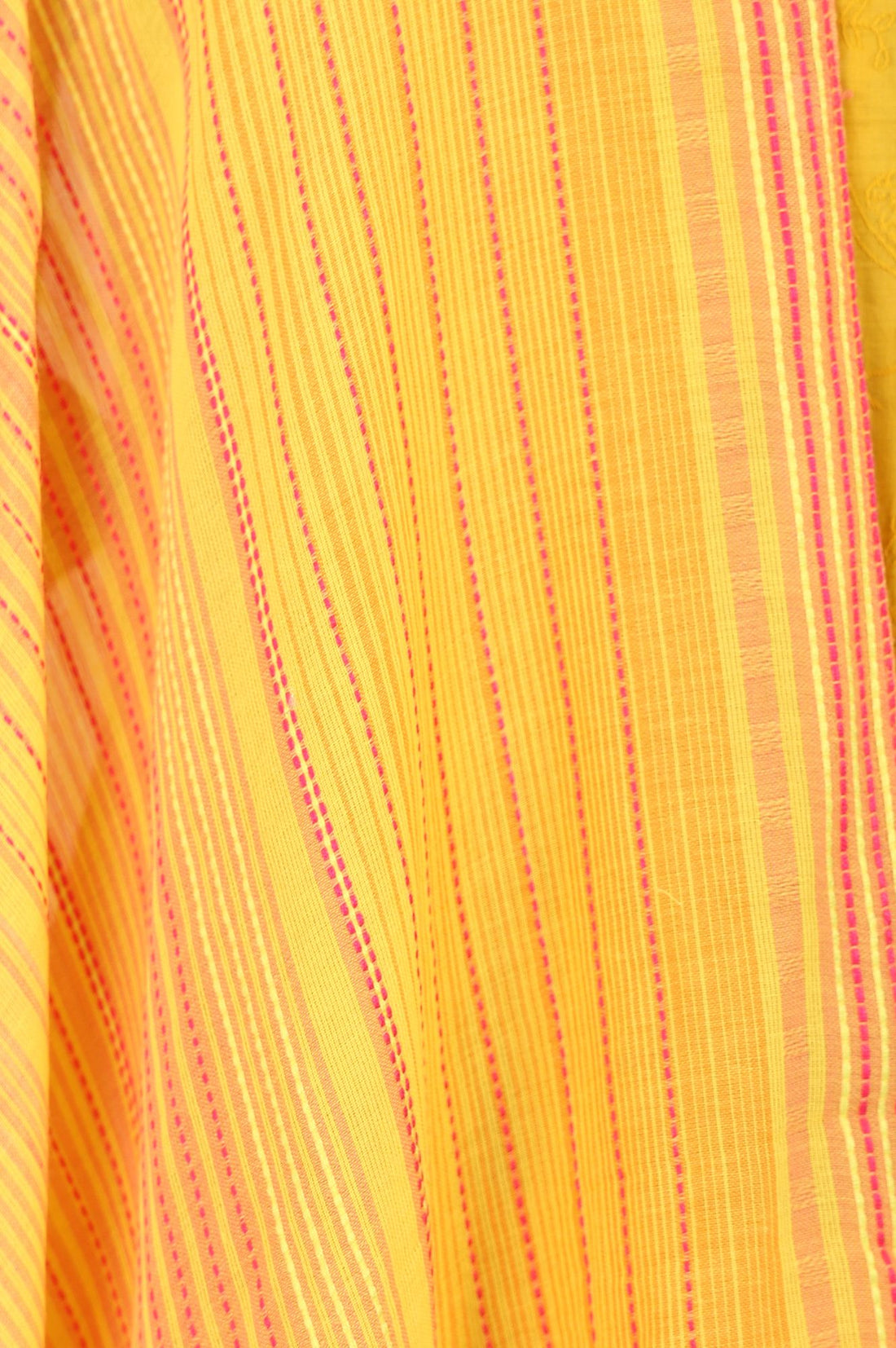 Mustard Yarn Dyed Striped Stole