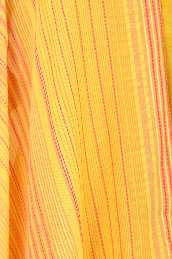 Mustard Yarn Dyed Striped Stole