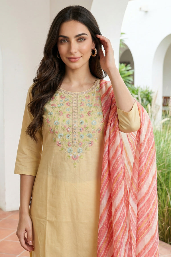 Pink Printed kota Dupatta