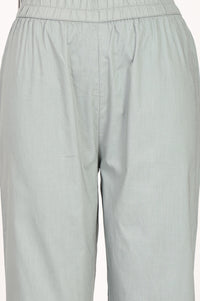 Mint Green Pure Cotton Ankle Length Trousers