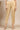 Gold Solid Straight Fit Ankle Length Trousers
