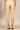 Gold Solid Straight Fit Ankle Length Trousers