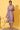 Purple Embroidered A-line Kurta and Trousers Set with Dupatta