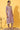 Purple Embroidered A-line Kurta and Trousers Set with Dupatta