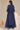 Navy Dyed Printed Sequins Georgette Straight Crop Top, Palazzo and Jacket Set