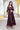 Maroon Embroidered Flared Georgette Crop Top with Palazzo and Jacket Set