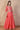 Coral Embroidered Flared Georgette Crop Top with Skirt and Jacket Set