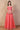 Coral Embroidered Flared Georgette Crop Top with Skirt and Jacket Set