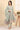 Pastel Green Lace Embellished Flared Kurta, Cotton Churidar and Dupatta Set
