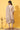 Beige Yarn Dyed Panelled Kurta, Churidar and Dupatta Set