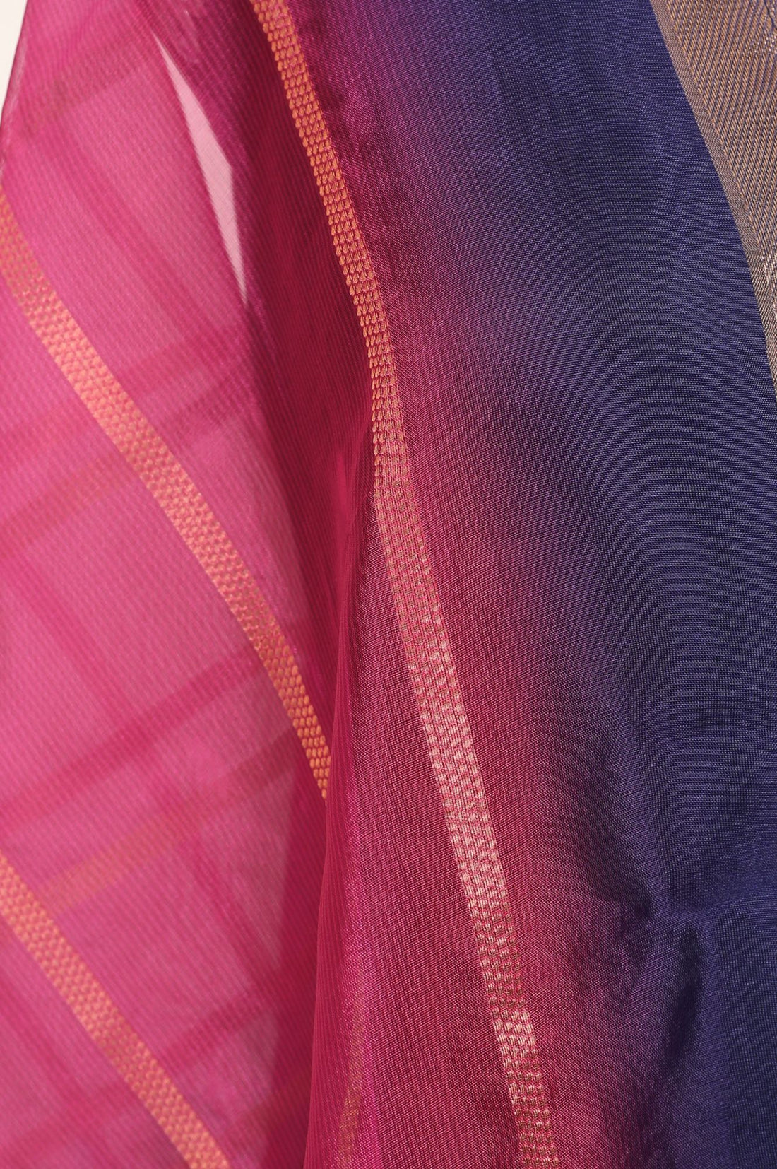 Pink Zari Geometric Printed Jacquard Dupatta