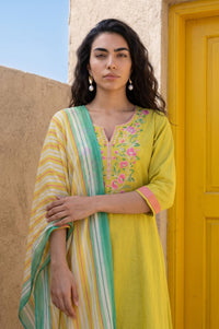 Off White Striped Georgette Stole