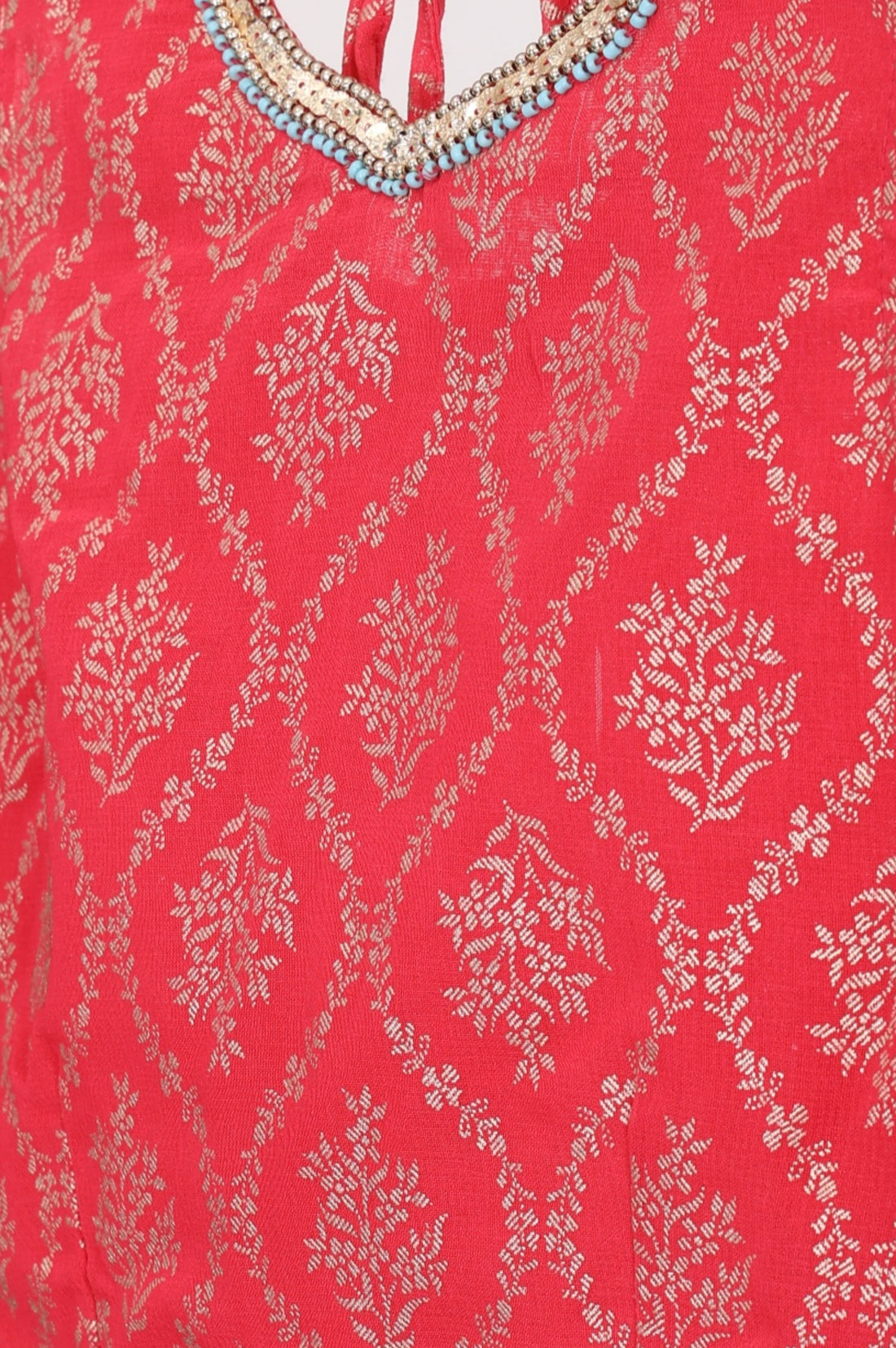 Maroon embellished Chiffon Sleeveless Crop Top and Lehenega Set with Dupatta