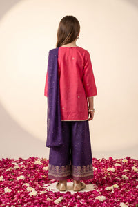 Multicolor Thread Embroidered Straight Kurta with Palazzo and Dupatta Set