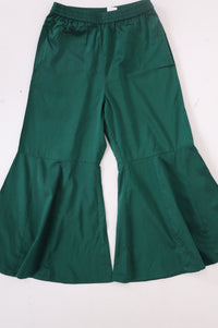 Dark Green Embroidered Straight Kurta with Trousers Set
