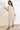 Beige Printed Cotton Blend Straight Kurta &amp; Trousers Set