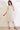 Beige Printed Cotton Blend Straight Kurta &amp; Trousers Set