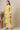 Yellow Floral Printed with Lace Straight Kurta, Trousers and Dupatta Set