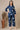Blue Tie and Dye Shibori Pure Cotton Top and Pants Co-ord Set