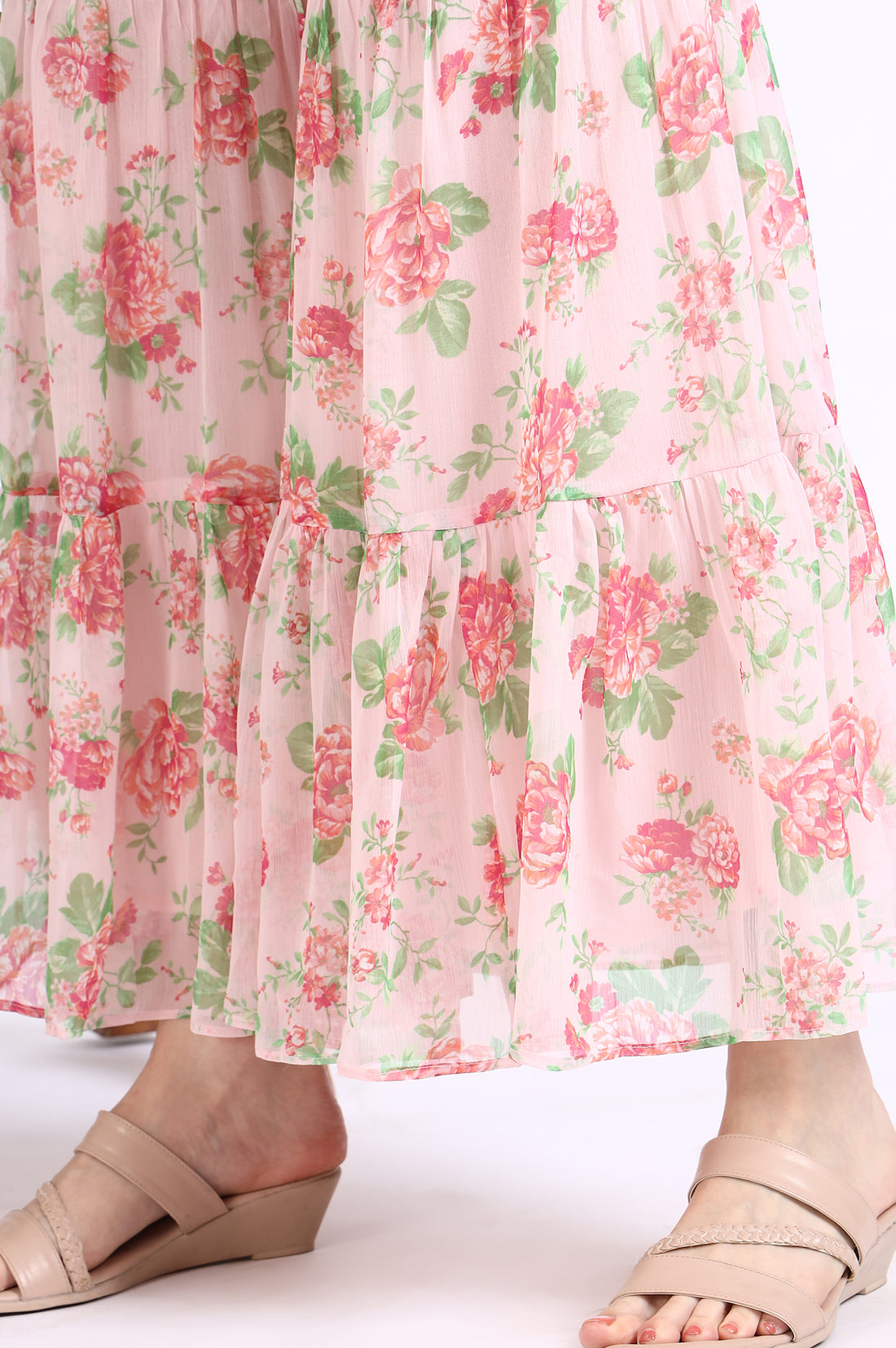 Pink Solid Embroidered Short Kurti and Sharara Set with Dupatta