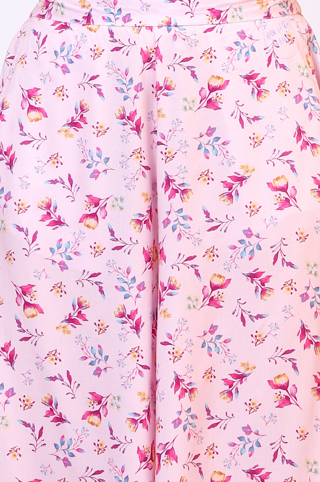 Purple Floral Printed Sheer Nyra Cut Kurta, Flared Palazzo and Stole Set