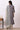 Grey Sequined Pure Cotton Anarkali Kurta, Palazzo and Dupatta Set