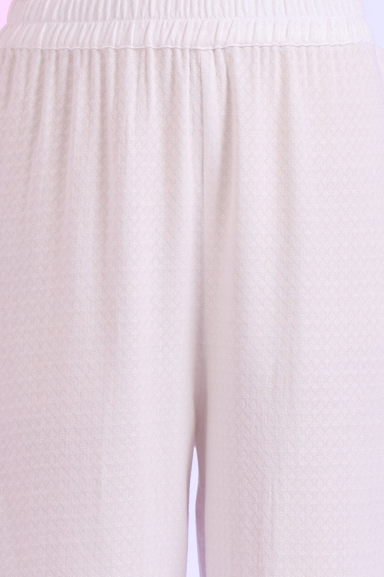White Embroidered Straight Kurta with Palazzos &amp; Dupatta Set