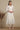 White Floral Thread Embroidered Pure Cotton Anarkali Kurta, Leggings and Dupatta Set