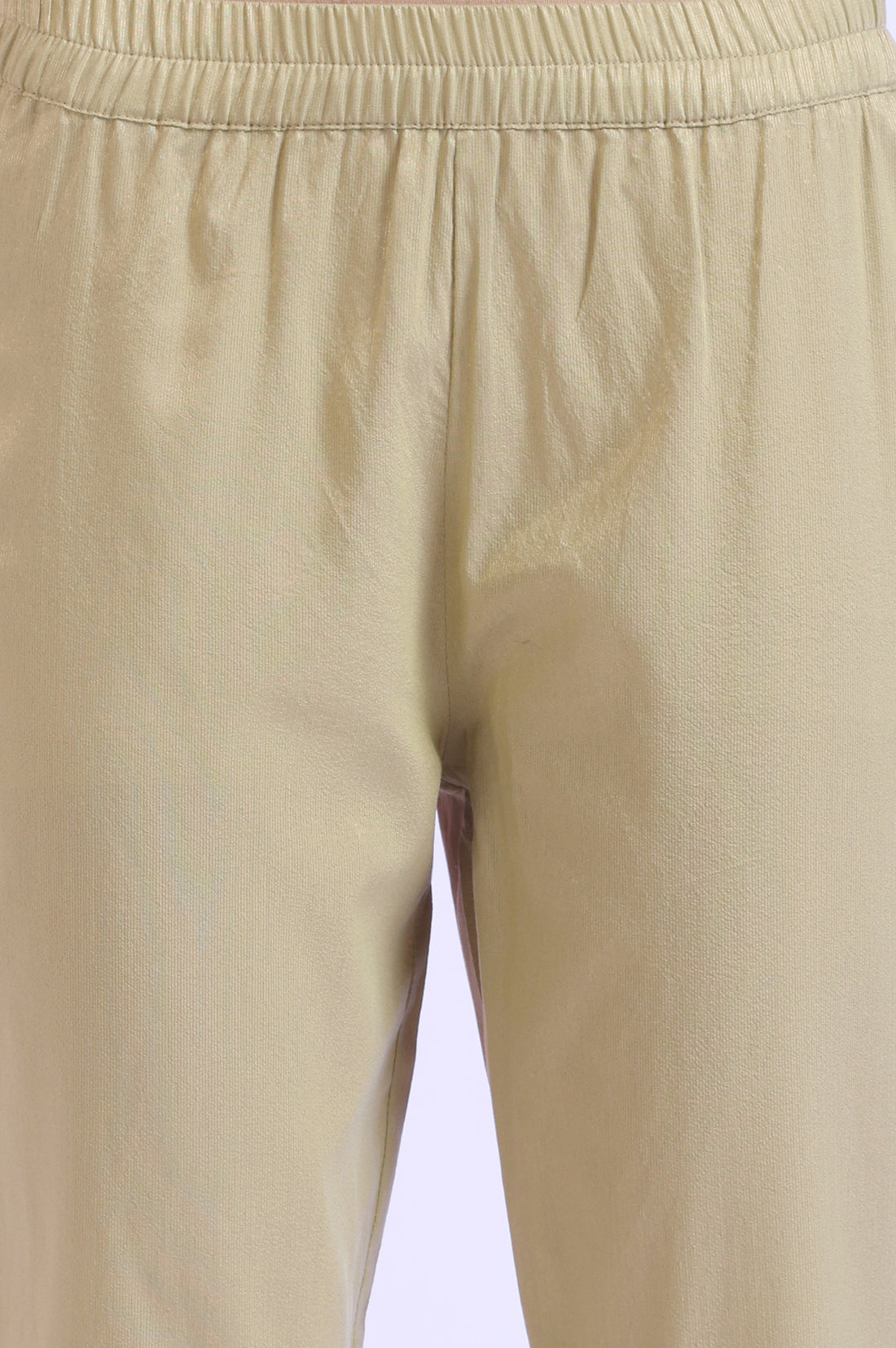 Green Embroidered Blend Straight Kurta with Trousers &amp; Dupatta Set